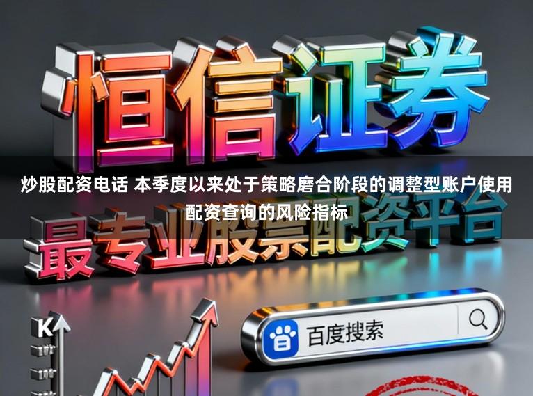 炒股配资电话 本季度以来处于策略磨合阶段的调整型账户使用配资查询的风险指标