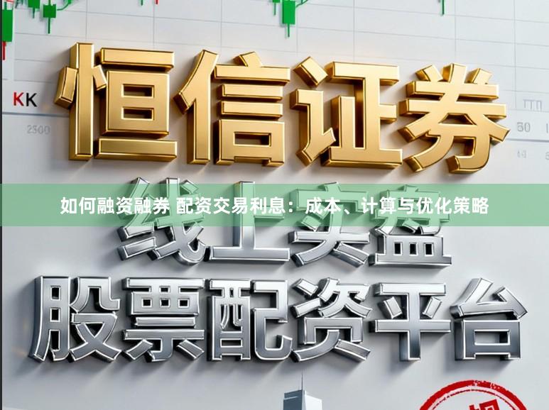 如何融资融券 配资交易利息：成本、计算与优化策略